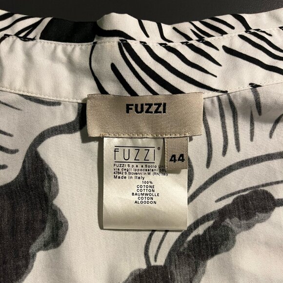 FUZZI Abstract Floral Print Button Down - Size 44 (XS/S) - Picture 5 of 5